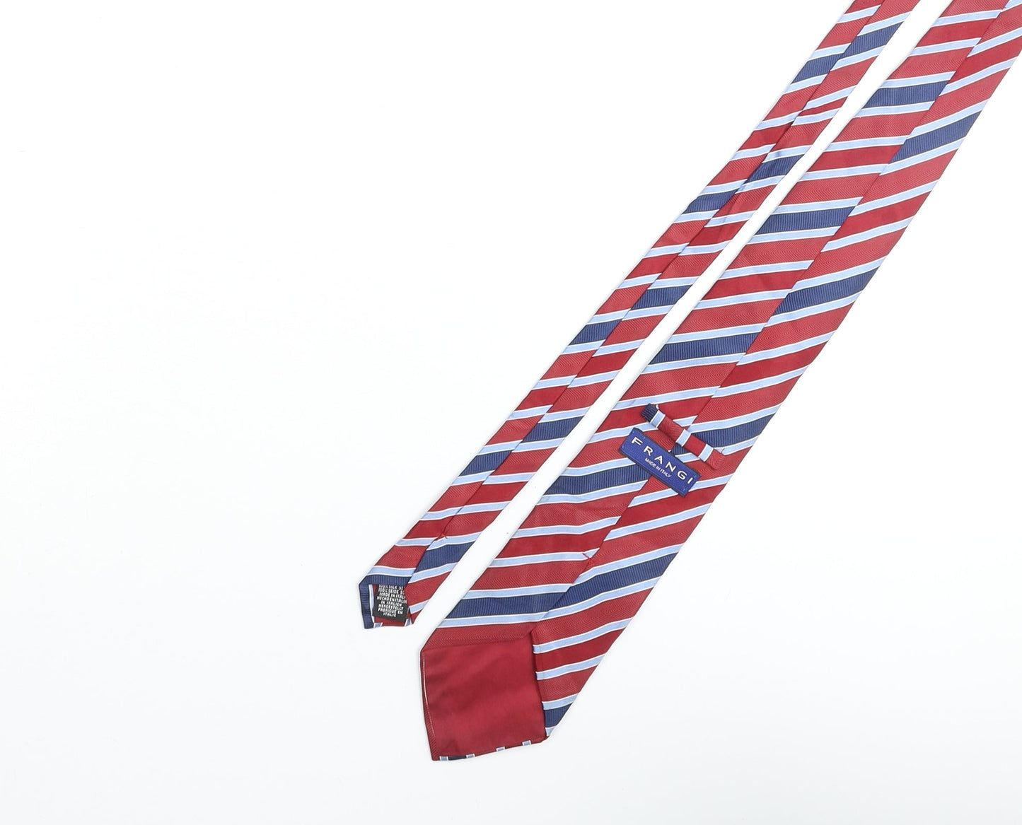 Mens Frangi Multicoloured Striped  Pointed Tie