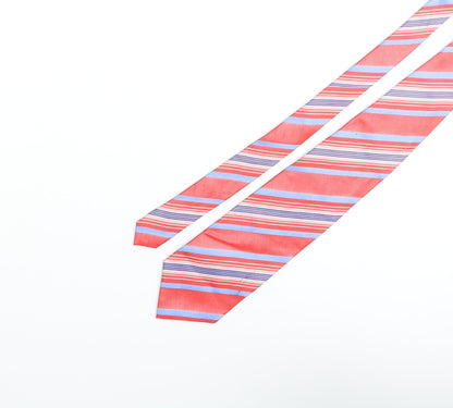Mens Baumer Multicoloured Striped  Pointed Tie