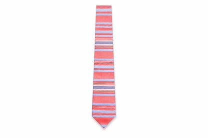 Bäumler Baumer Mens Multicoloured Striped Silk Pointed Tie One Size