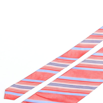 Mens Baumer Multicoloured Striped  Pointed Tie