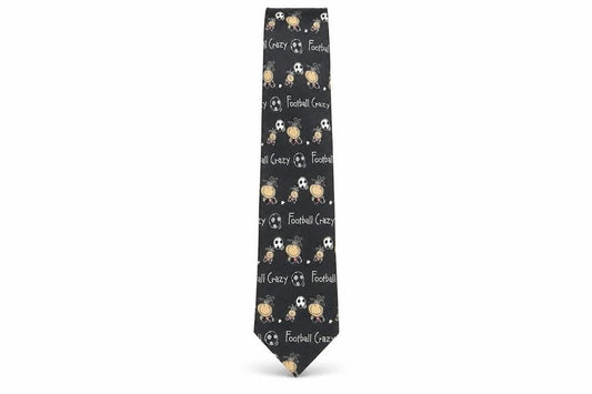 Mens Bubblegum Black Geometric  Pointed Tie