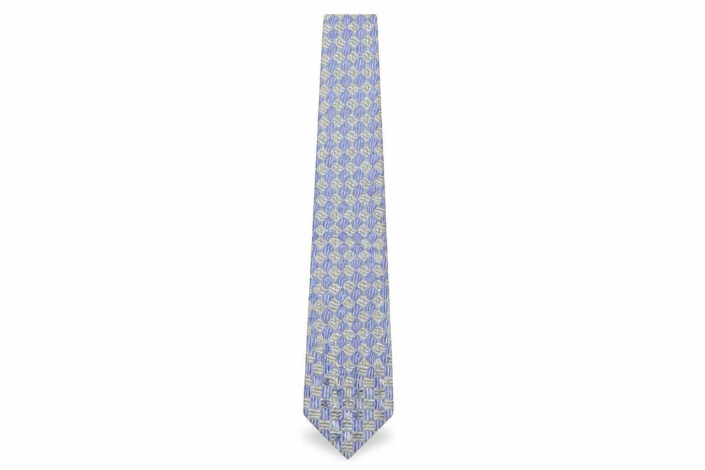 Mens Tie Rack Multicoloured Geometric  Pointed Tie