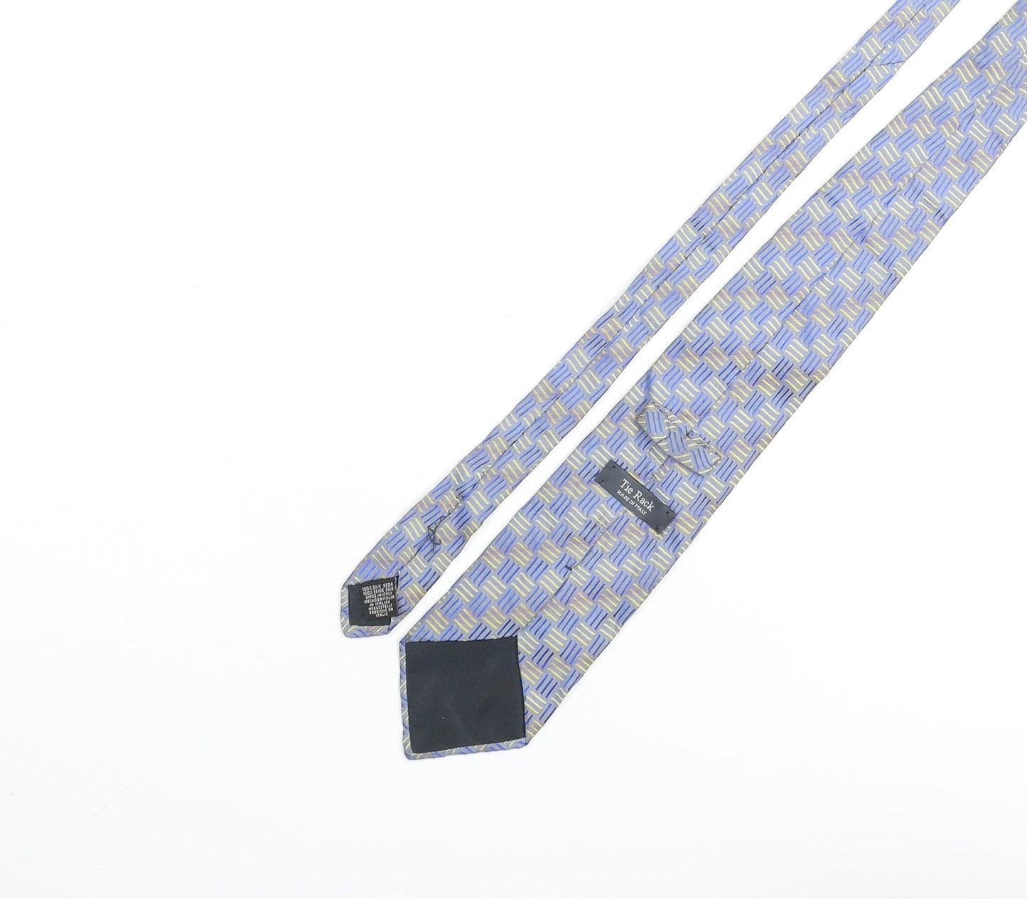 Tie Rack Mens Multicoloured Geometric Silk Pointed Tie One Size