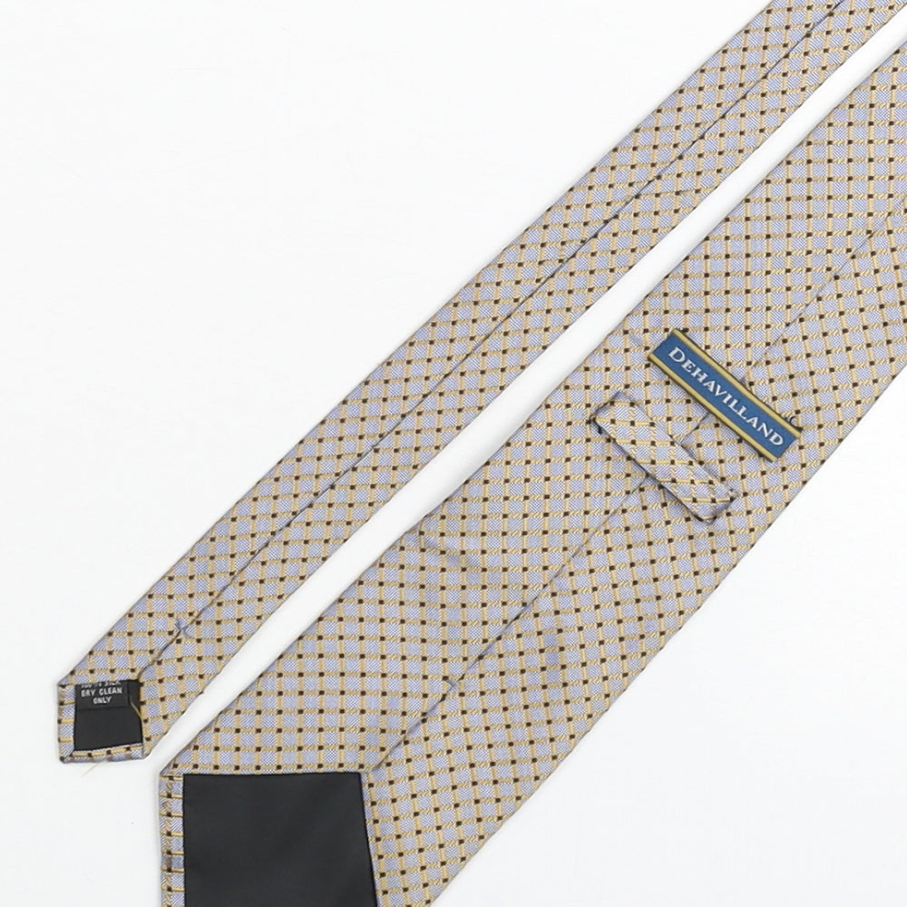 Mens Deha Villand Multicoloured Geometric  Pointed Tie