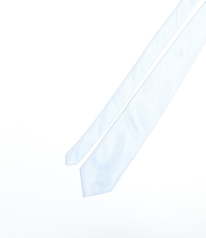 Roma Mens Blue Striped Silk Pointed Tie One Size