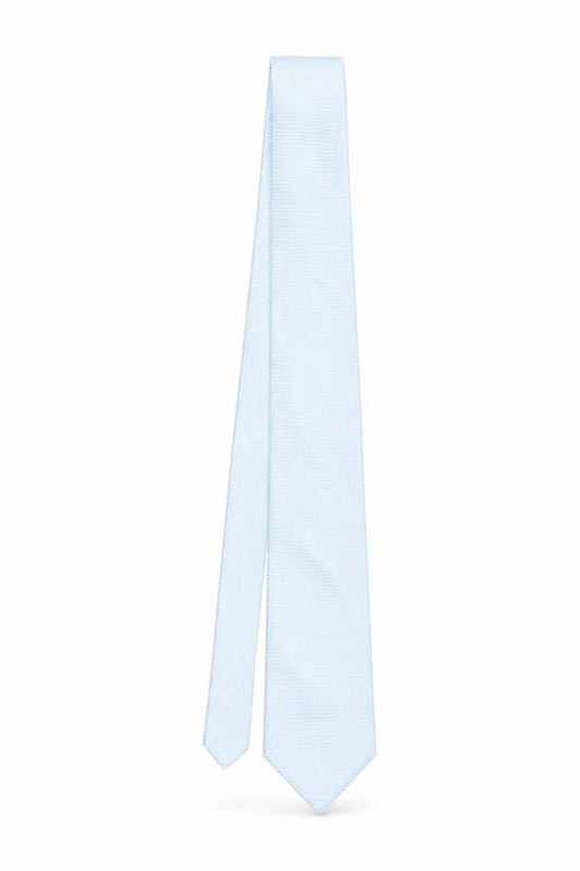 Roma Mens Blue Striped Silk Pointed Tie One Size