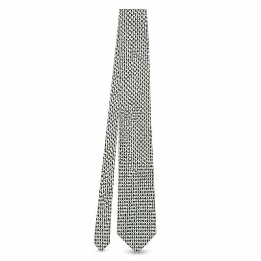 Mens Tie Rack Multicoloured Geometric  Pointed Tie