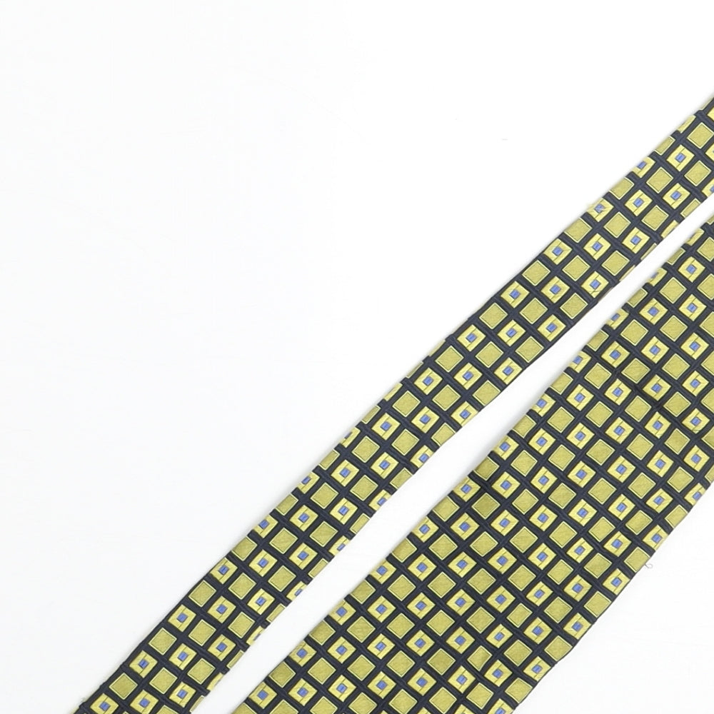 Valente Mens Multicoloured Plaids & Checks Silk Pointed Tie One Size
