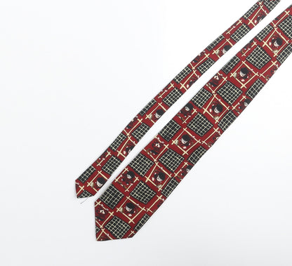 St Michael Mens Multicoloured Geometric Polyester Pointed Tie One Size - Dennis the Menace