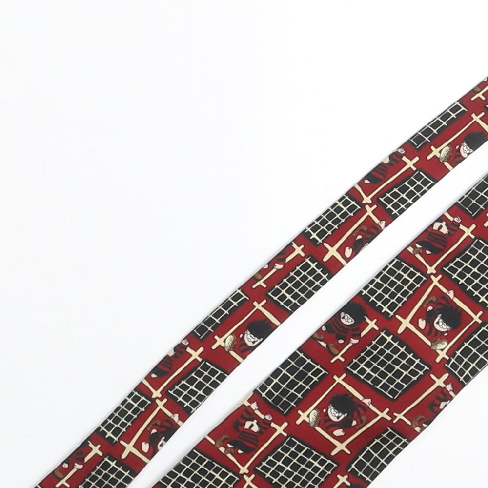 St Michael Mens Multicoloured Geometric Polyester Pointed Tie One Size - Dennis the Menace