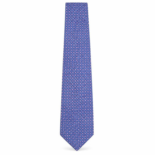 Mens Osborne Blue Plaids & Checks  Pointed Tie