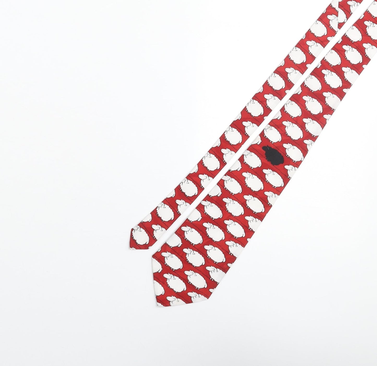 A. Rogers Mens Multicoloured Geometric Polyester Pointed Tie One Size - Sheep Print