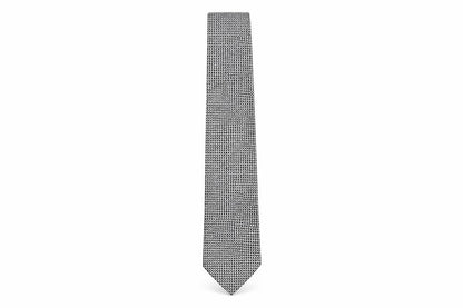 Frazer Mens Grey Geometric Silk Pointed Tie One Size