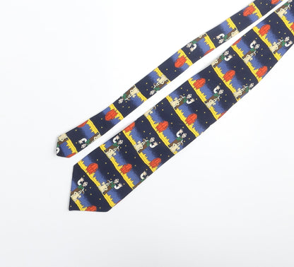 St Michael Mens Multicoloured Geometric Polyester Pointed Tie One Size - Wallace & Grommit