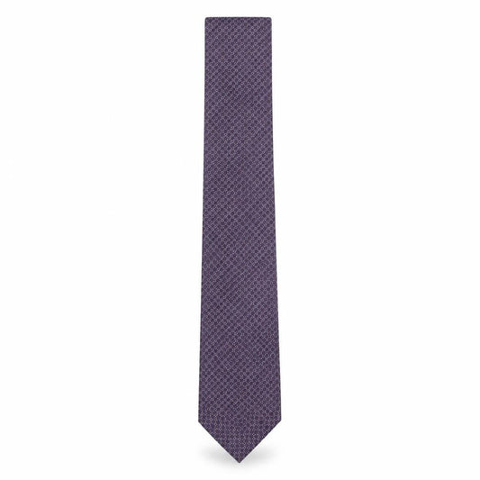 McQuillans Mens Purple Geometric Polyester Pointed Tie One Size - Cricle