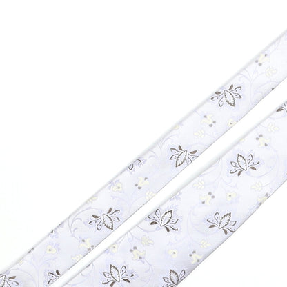 Mens Baumer Purple Floral  Pointed Tie