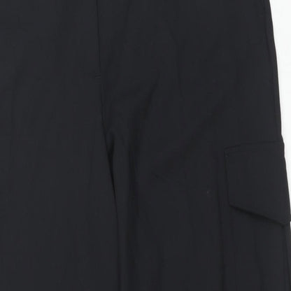 Womens UK Size 18 Marks and Spencer Regular Fit Cargo Black Trousers