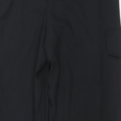 Womens UK Size 18 Marks and Spencer Regular Fit Cargo Black Trousers