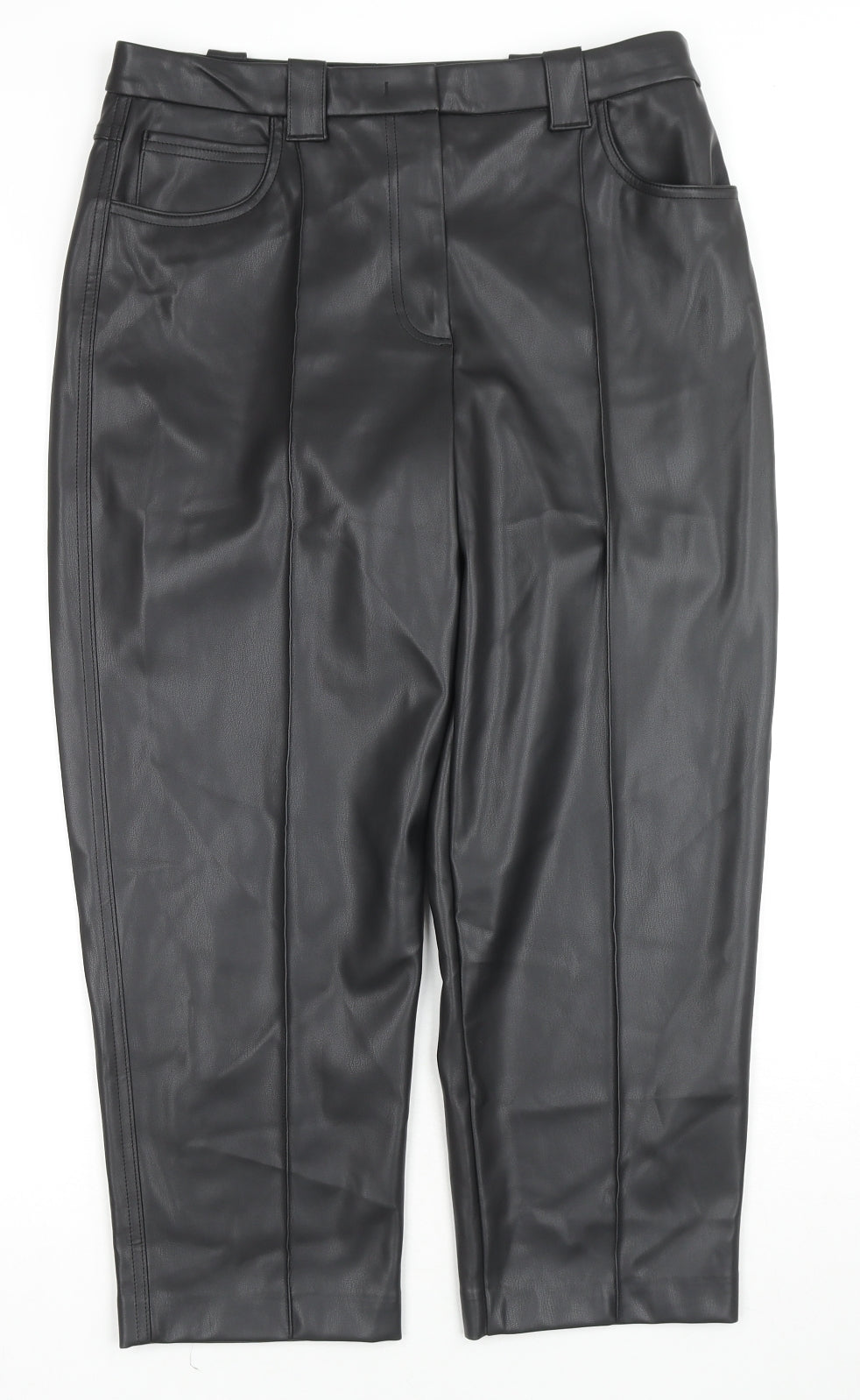 Womens UK Size 14 Marks and Spencer Regular Fit  Black Trousers