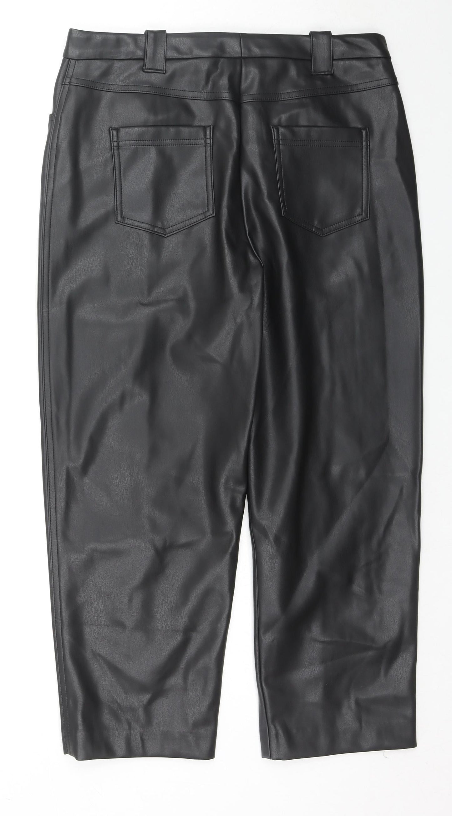 Womens UK Size 14 Marks and Spencer Regular Fit  Black Trousers