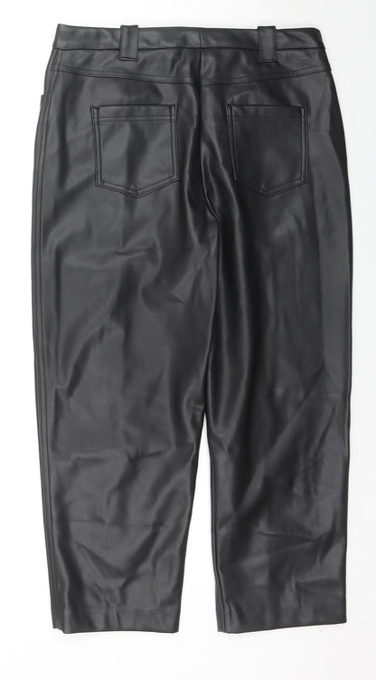 Womens UK Size 14 Marks and Spencer Regular Fit  Black Trousers