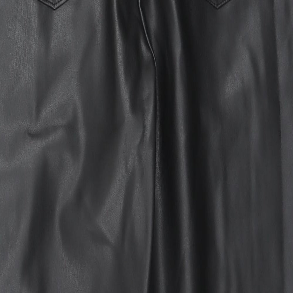 Womens UK Size 14 Marks and Spencer Regular Fit  Black Trousers