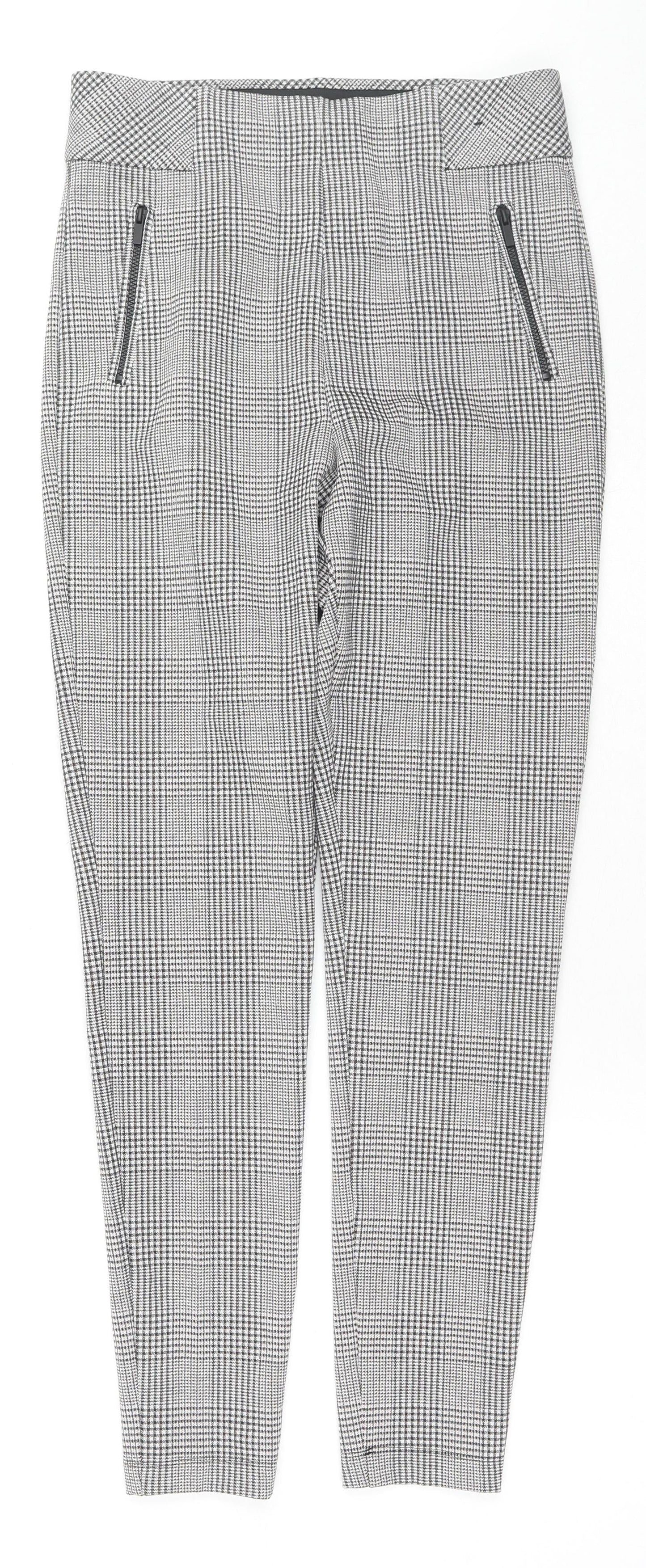 Womens UK Size 10 Marks and Spencer Regular Fit  Grey Trousers