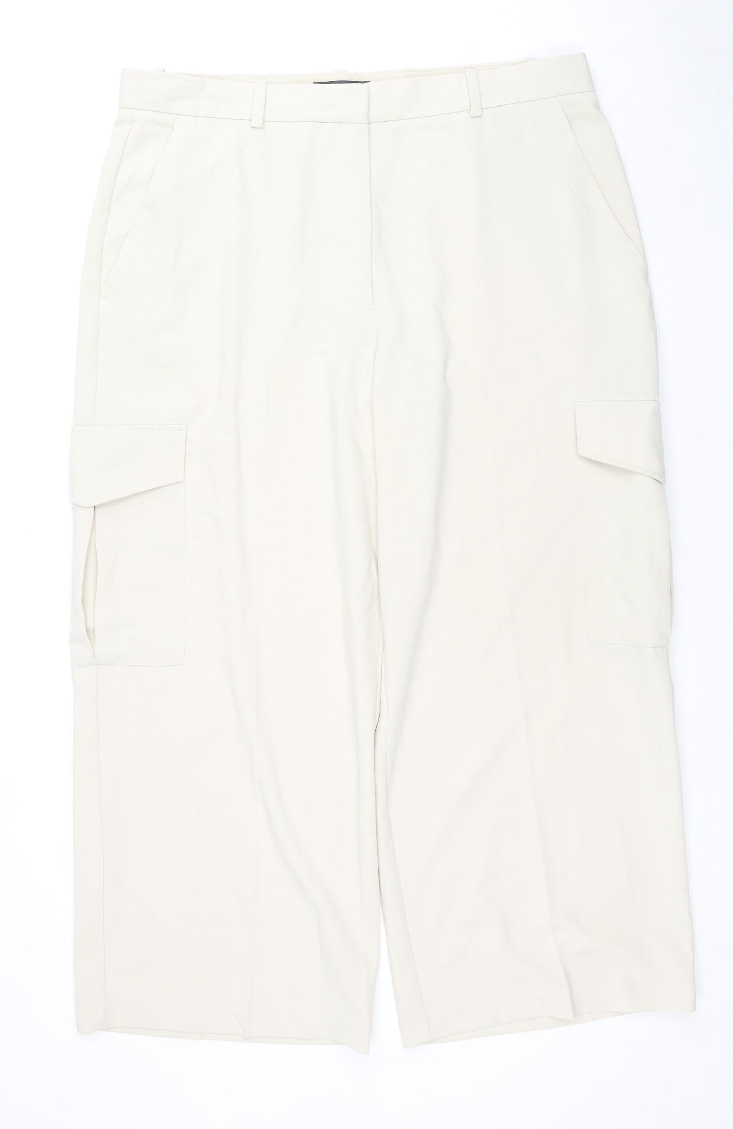 Womens UK Size 20 Marks and Spencer Regular Fit  Beige Trousers