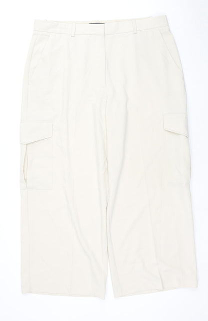 Womens UK Size 20 Marks and Spencer Regular Fit  Beige Trousers