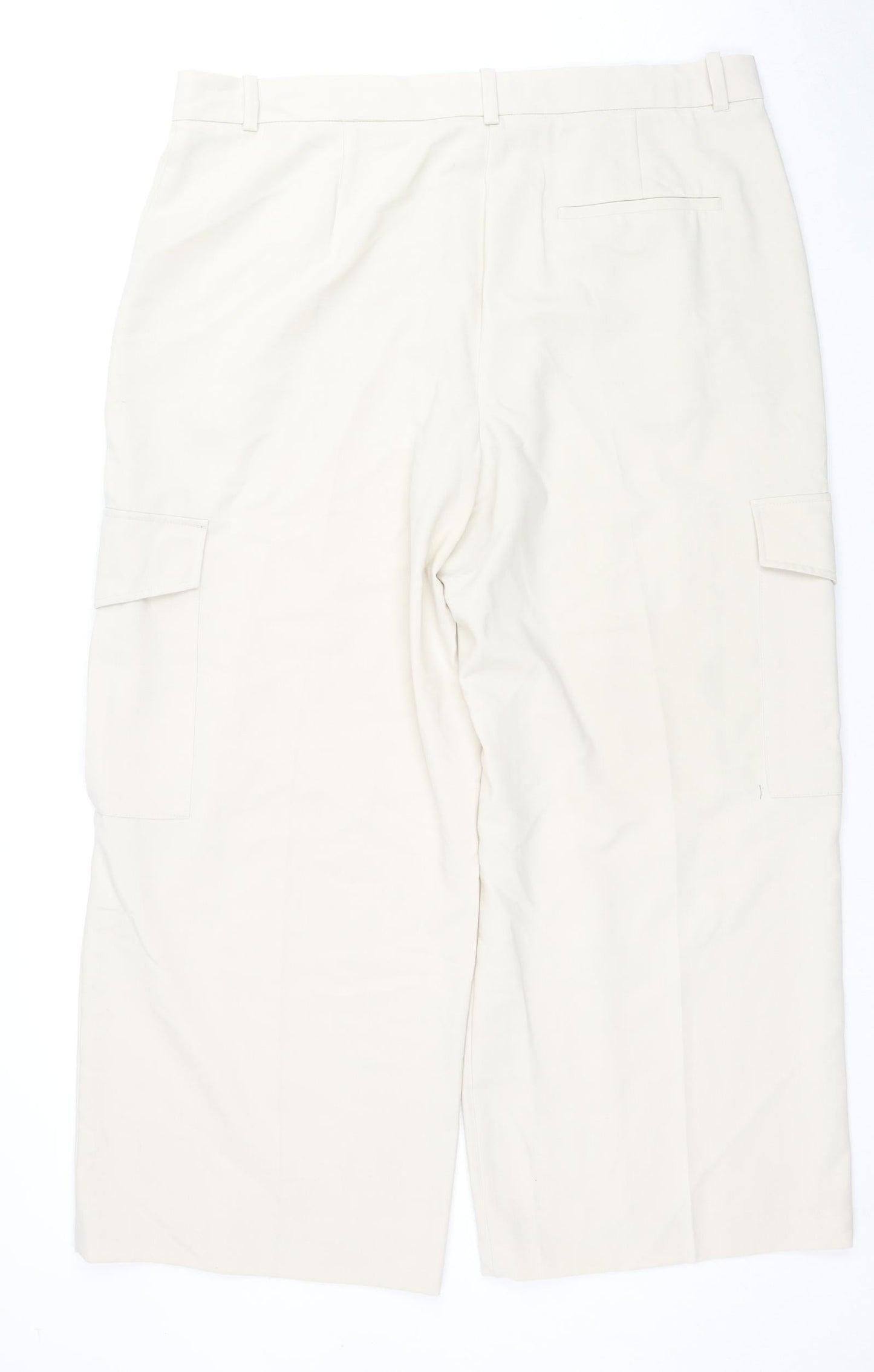 Womens UK Size 20 Marks and Spencer Regular Fit  Beige Trousers