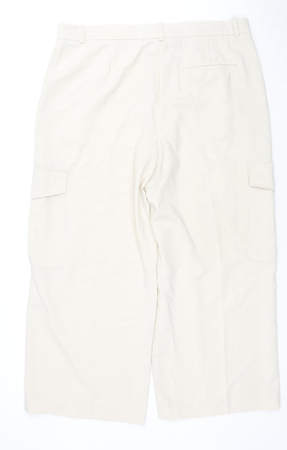 Womens UK Size 20 Marks and Spencer Regular Fit  Beige Trousers