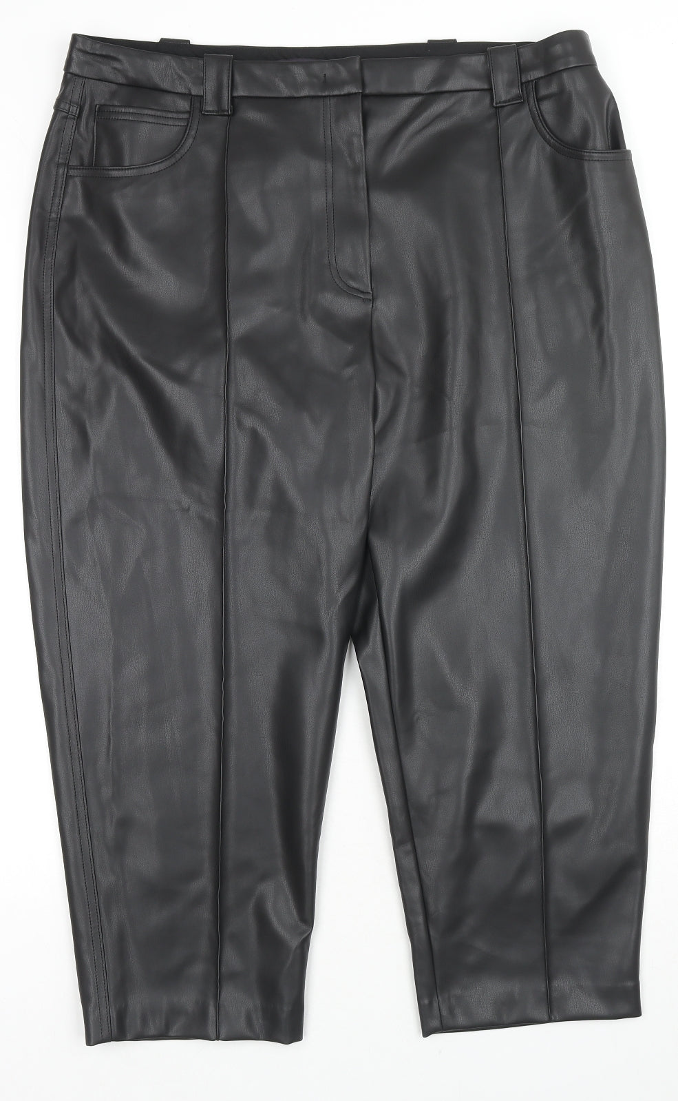 Womens UK Size 20 Marks and Spencer Regular Fit  Black Trousers