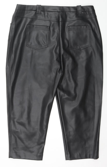 Womens UK Size 20 Marks and Spencer Regular Fit  Black Trousers