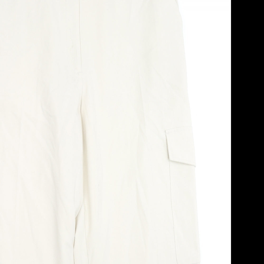 Womens UK Size 20 Marks and Spencer Regular Fit Cargo Beige Trousers