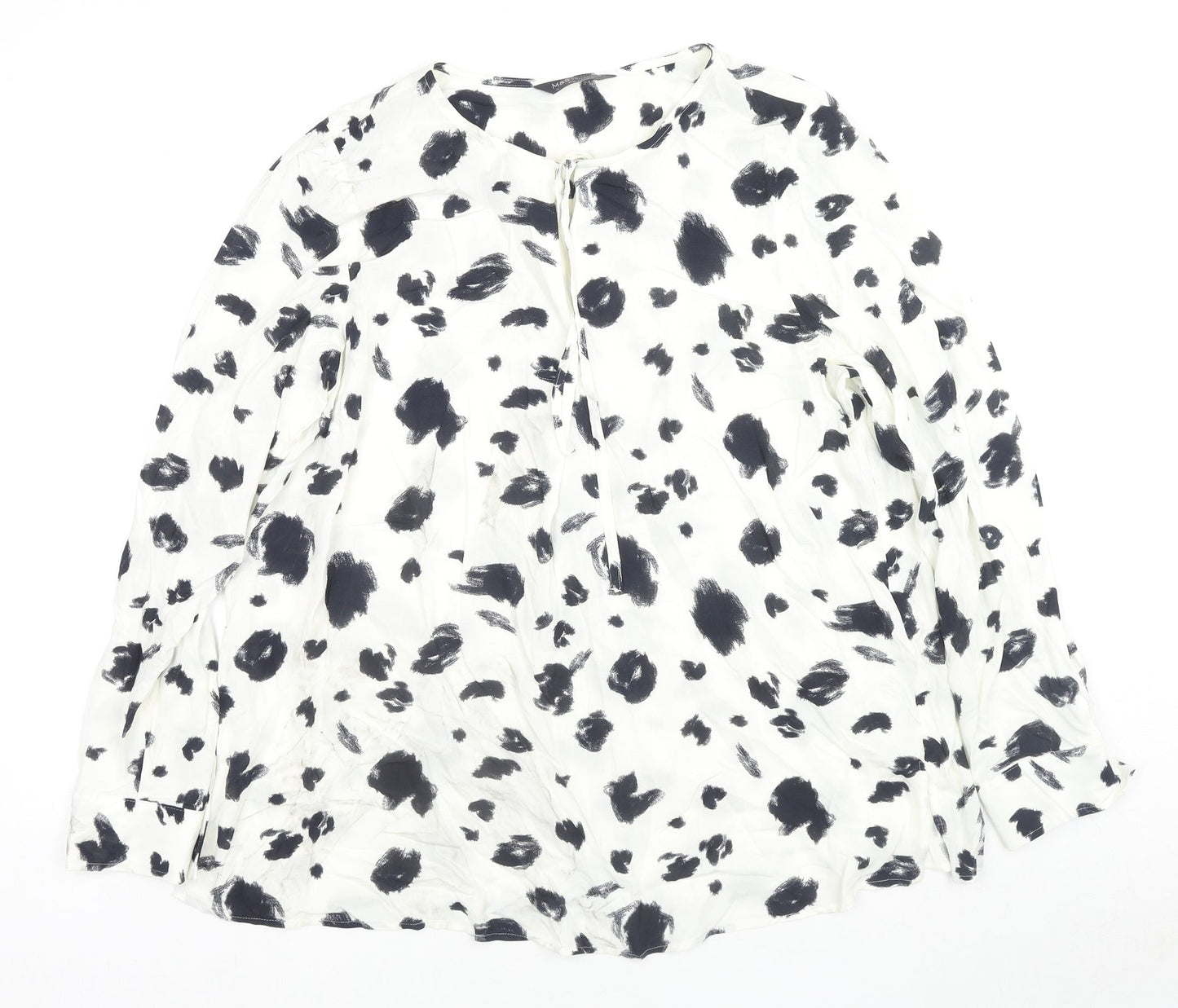 Womens UK Size 14 Marks and Spencer White Basic Blouse
