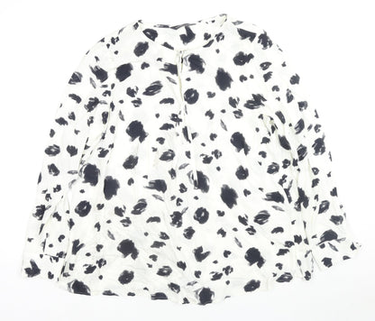 Womens UK Size 14 Marks and Spencer White Basic Blouse