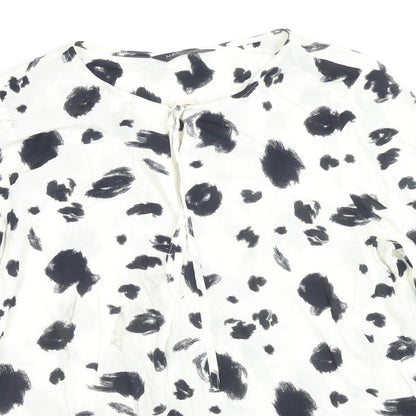Womens UK Size 14 Marks and Spencer White Basic Blouse