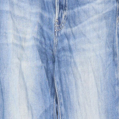 Gap Womens Blue Cotton Capri Jeans Size 28 in L24 in Regular Zip - Pockets, Belt Loops, Logo