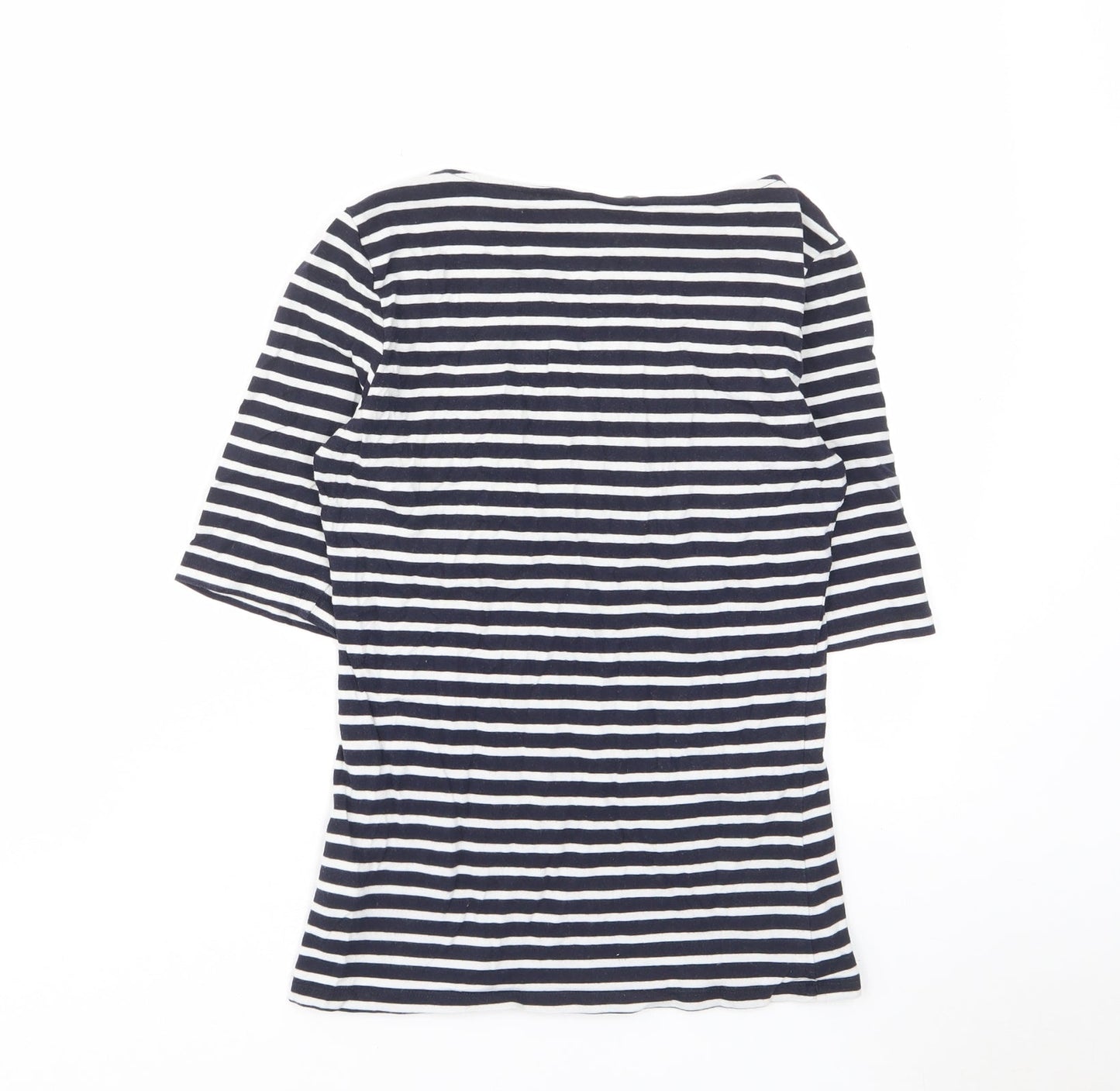 Womens UK Size S H&M Blue Basic T-Shirt