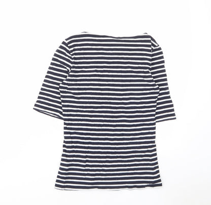 Womens UK Size S H&M Blue Basic T-Shirt