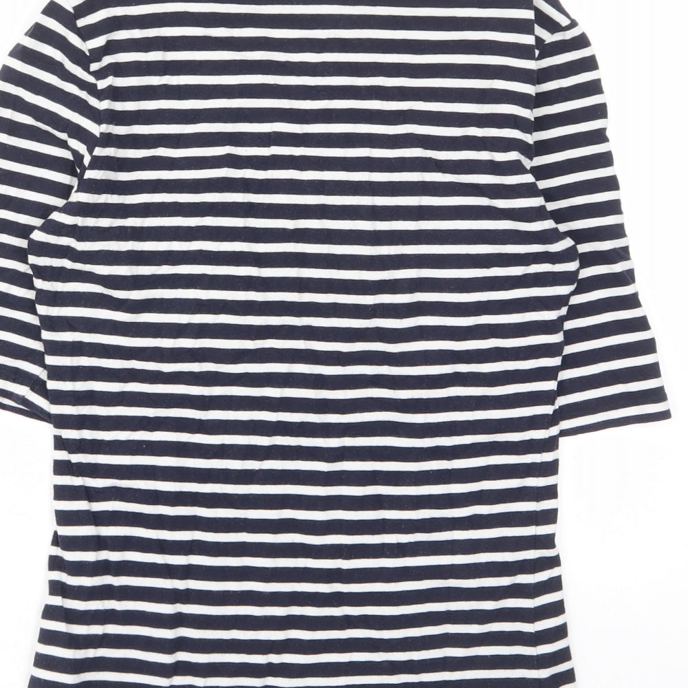 Womens UK Size S H&M Blue Basic T-Shirt