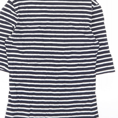 Womens UK Size S H&M Blue Basic T-Shirt