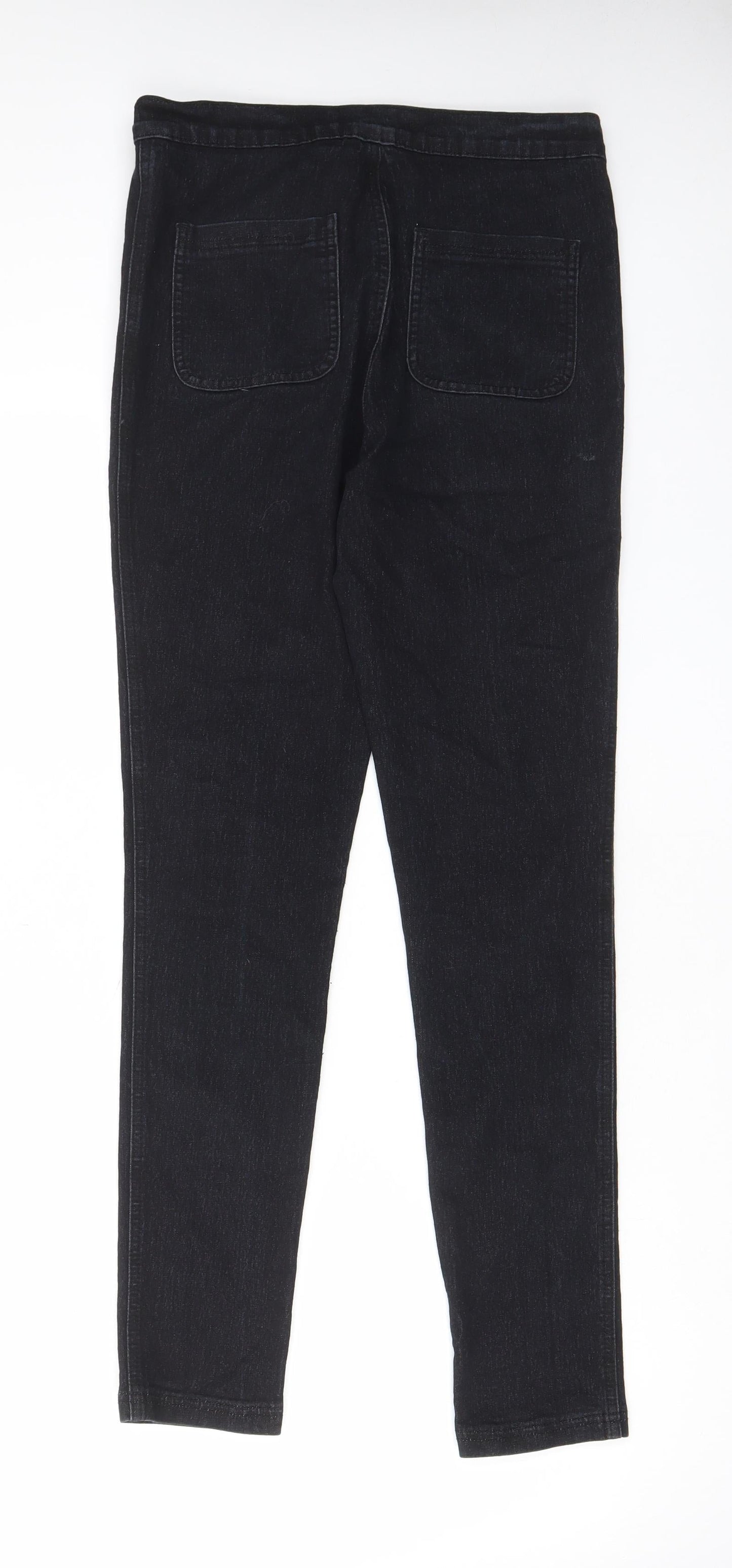 Womens UK Size 14 The Rockin Rev Regular Fit Skinny Black Jeans