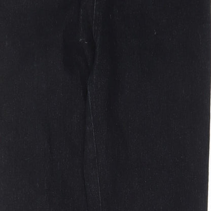 Womens UK Size 14 The Rockin Rev Regular Fit Skinny Black Jeans