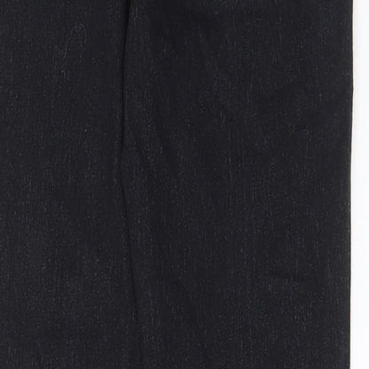 Womens UK Size 14 The Rockin Rev Regular Fit Skinny Black Jeans