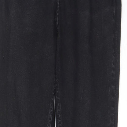 H&M Girls Black Cotton Skinny Jeans Size 13-14 Years L27 in Regular Zip - Pockets, Belt Loops