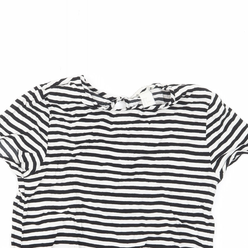 Womens UK Size 6 H&M White Basic T-Shirt