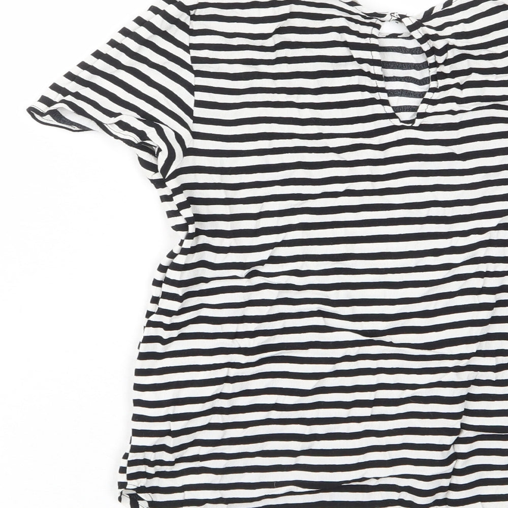 Womens UK Size 6 H&M White Basic T-Shirt
