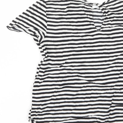Womens UK Size 6 H&M White Basic T-Shirt
