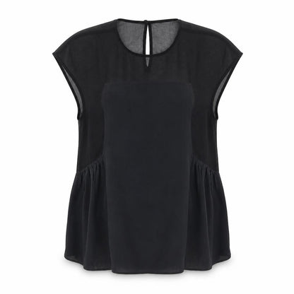 Womens UK Size XS Madewell Black Basic T-Shirt